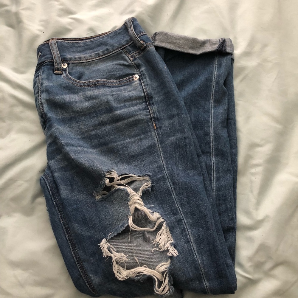 AE Ripped Mom Jeans